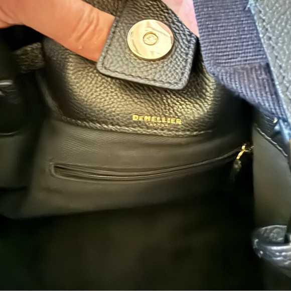 DeMellier New York Leather Bucket Bag in Black Leather, Gold Hardware - Picture 12 of 16